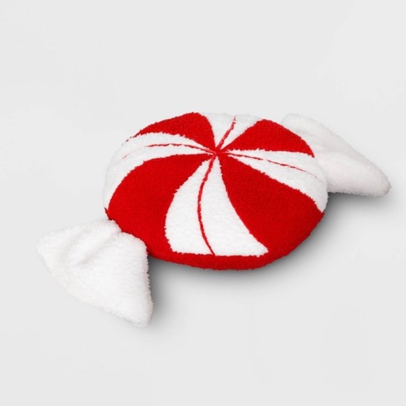 Peppermint Target Christmas Throw Pillow - Picture 3 of 5